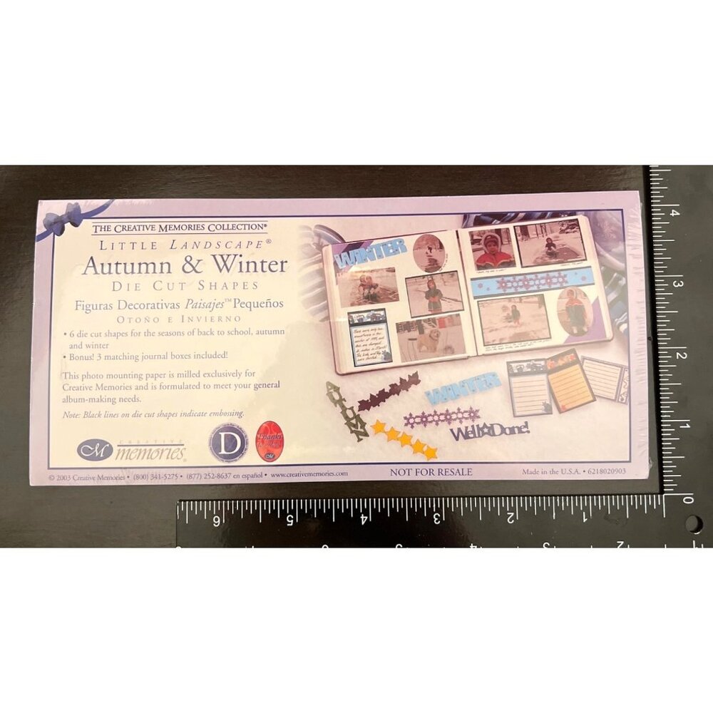 Creative Memories Little Landscape Autumn & Winter Die Cut Shapes 6218020903